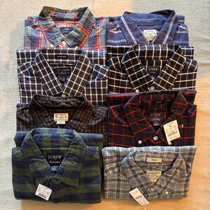 Lot of (8) J. Crew Button Downs - Slim Small - (3) NWT